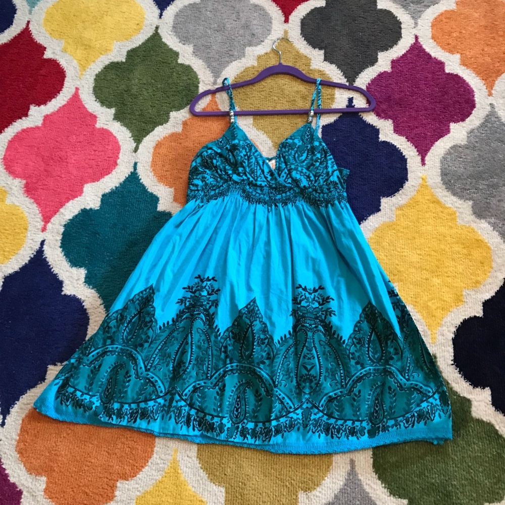 No Boundaries XL short summer dress blue mini